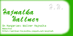 hajnalka wallner business card